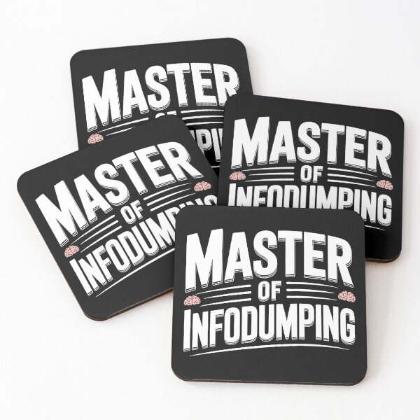 Item preview, Master of Infodumping Funny Autism ADHD Neurodivergent Gift designed and sold by Say It With Ink.