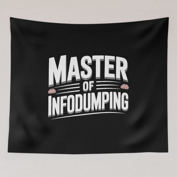 Item preview, Master of Infodumping Funny Autism ADHD Neurodivergent Gift designed and sold by Say It With Ink.