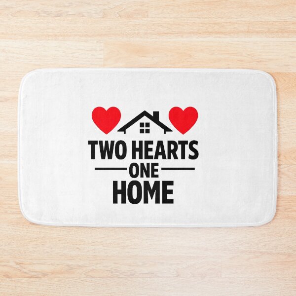 Item preview, Two Hearts One Home Romantic Couple Love Design designed and sold by Lovestickerco.