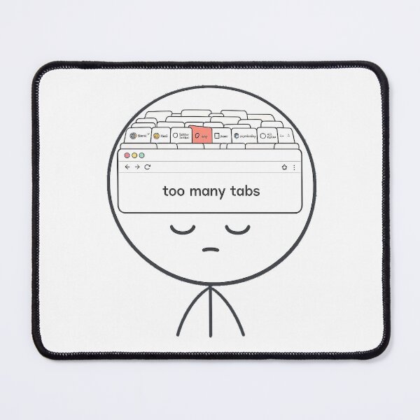 Item preview, Brain Tabs Open designed and sold by Funny-Prints747.