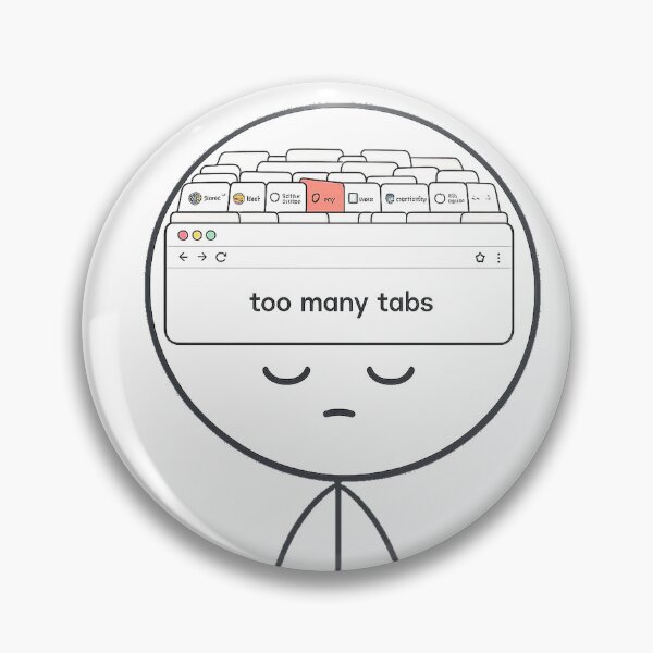 Item preview, Brain Tabs Open designed and sold by Funny-Prints747.