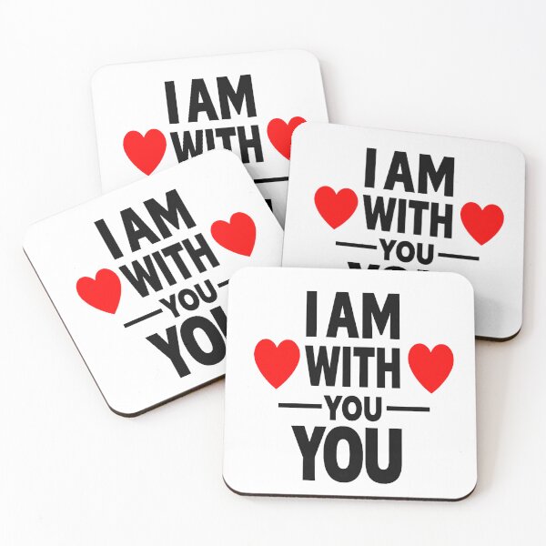 Item preview, I Am With You Romantic Love Support Design designed and sold by Lovestickerco.