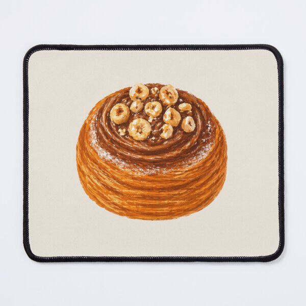Item preview, Chocolate Hazelnut Danish Pastry Illustration – Sweet Dessert Food Art, Bakery Style, Chocolate Pastry Sticker designed and sold by simplepaperplan.