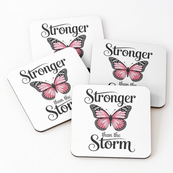 Item preview, Stronger Than The Storm Butterfly Motivational Quote designed and sold by Cool-cat-art.