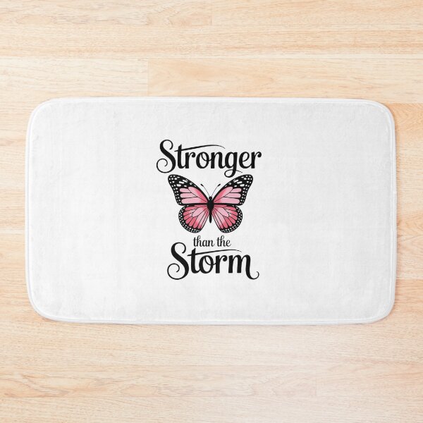 Item preview, Stronger Than The Storm Butterfly Motivational Quote designed and sold by Cool-cat-art.