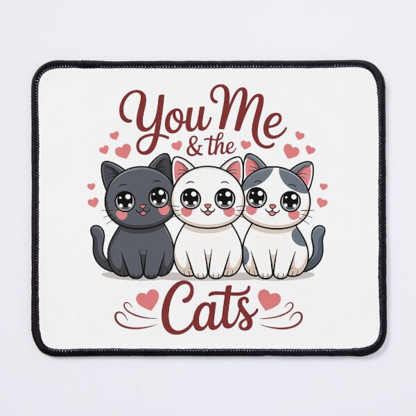 Item preview, You Me and The Cats Cute Cat Lover Gift Design designed and sold by Cool-cat-art.