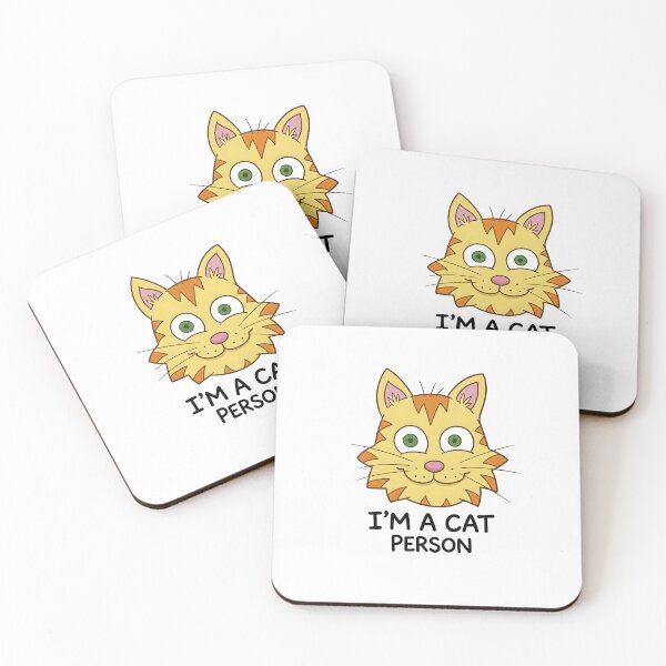 Item preview, Adorable Smiling Kitty Drawing - Simple I’m A Cat Person Design designed and sold by Murvel-Ink.