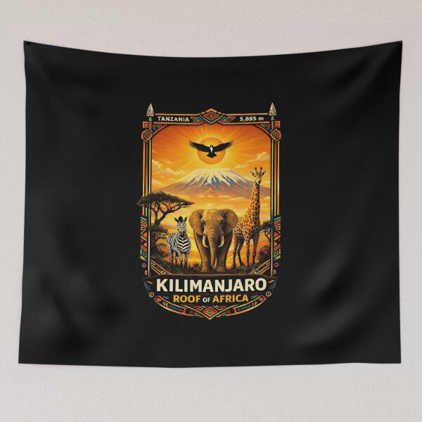 Item preview, Roof of Africa Kilimanjaro Tanzania Nature & Wildlife designed and sold by Freedom Of The Hills.