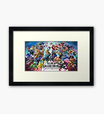 Smash Bros Ultimate High Quality Framed Print