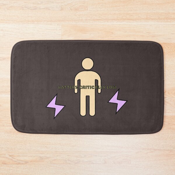 Item preview, Battery Critically Low – Low Energy Human designed and sold by ChernivtsiSkoda.