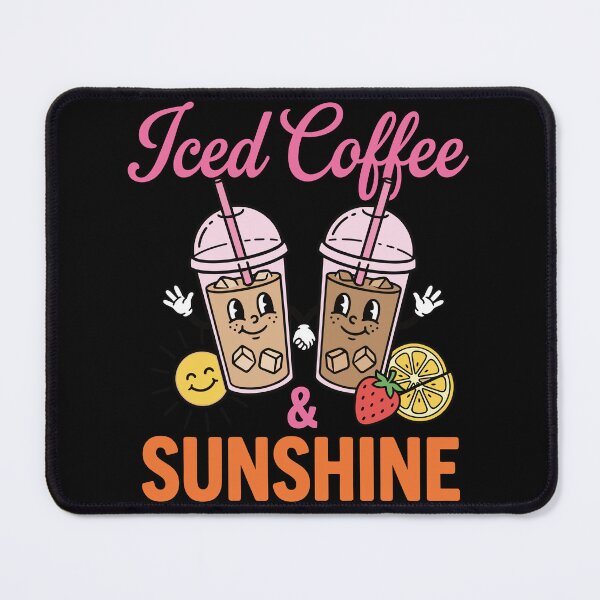 Item preview, Iced Coffee & Sunshine Retro Summer Cute Sun designed and sold by KroghDs.