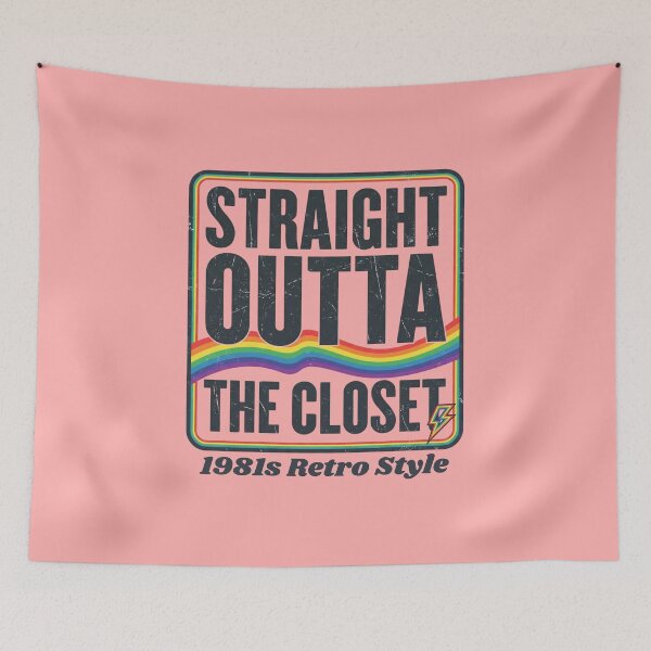 Item preview, Sarcastic Straight Outta The Closet Funny LGBTQ Pride Month Humor Gift designed and sold by Im-Ara.