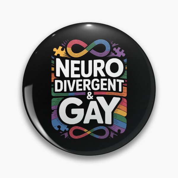 Item preview, Neurodivergent and Gay Pride Rainbow Autism ADHD Gift designed and sold by Say It With Ink.