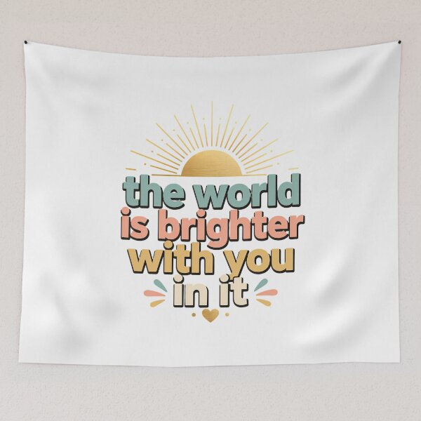 Item preview, Boho Positive Brighter Quote: Uplifting Affirmation Sunburst designed and sold by chattsuede.