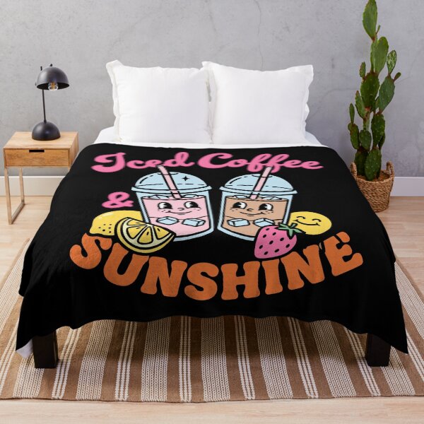Item preview, Iced Coffee Sunshine Retro Summer Cute Sun designed and sold by KroghDs.