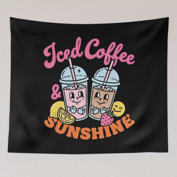 Item preview, Iced Coffee Sunshine Retro Summer Cute Sun designed and sold by KroghDs.