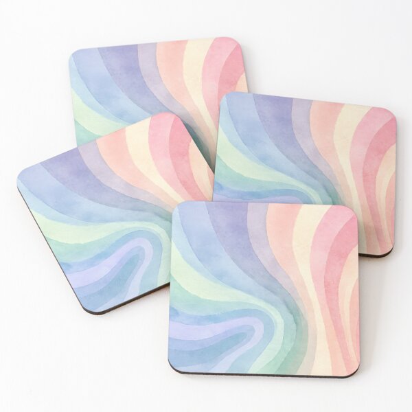 Item preview, Pastel Rainbow Flow – Soft Abstract Waves designed and sold by blankTeeShirt.