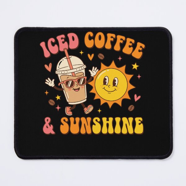 Item preview, Iced Coffee Sunshine Retro Summer Cute Sun designed and sold by KroghDs.