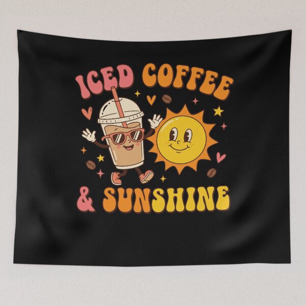 Item preview, Iced Coffee Sunshine Retro Summer Cute Sun designed and sold by KroghDs.