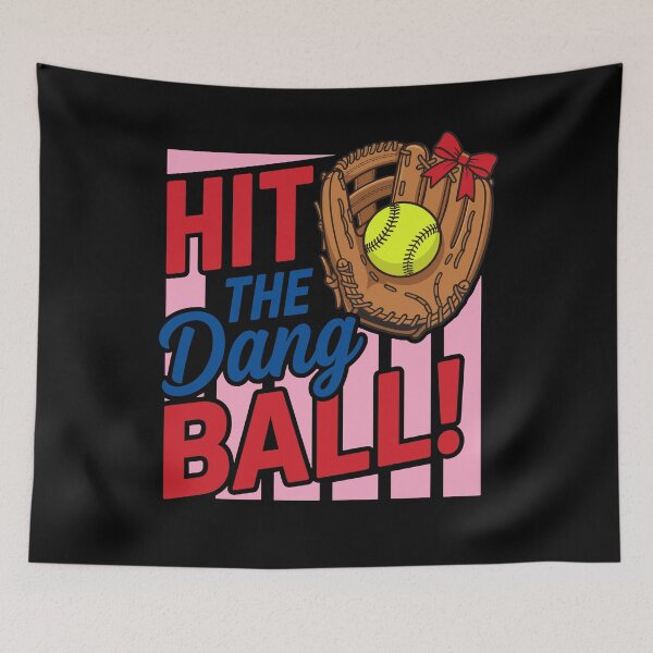 Item preview, Hit The Dang Ball Funny Girls Softball Mom designed and sold by KroghDs.