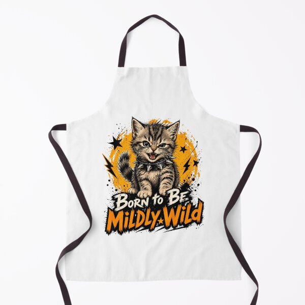 Item preview, Born to be mildly wild kitten: Punk Rock Kitty designed and sold by chattsuede.