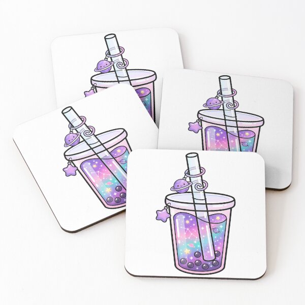 Aperçu de l'œuvre Galaxy Boba Tea – Illustration esthétique de thé aux perles cosmique créée et vendue par BobaBunny76.