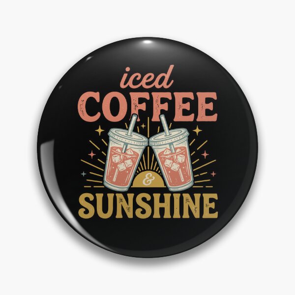 Item preview, Iced Coffee Sunshine Retro Summer Beach Groovy designed and sold by KroghDs.
