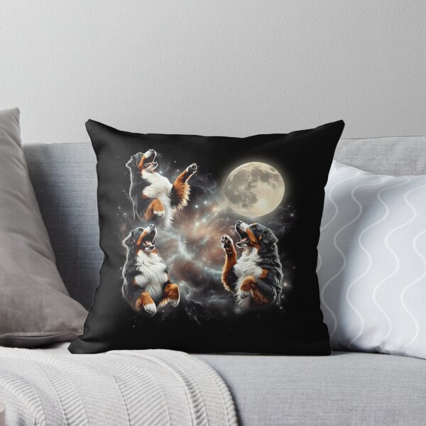 Item preview, Bernese Mountain Dog Howling Moon Lover Dog designed and sold by MosaikkiArt.