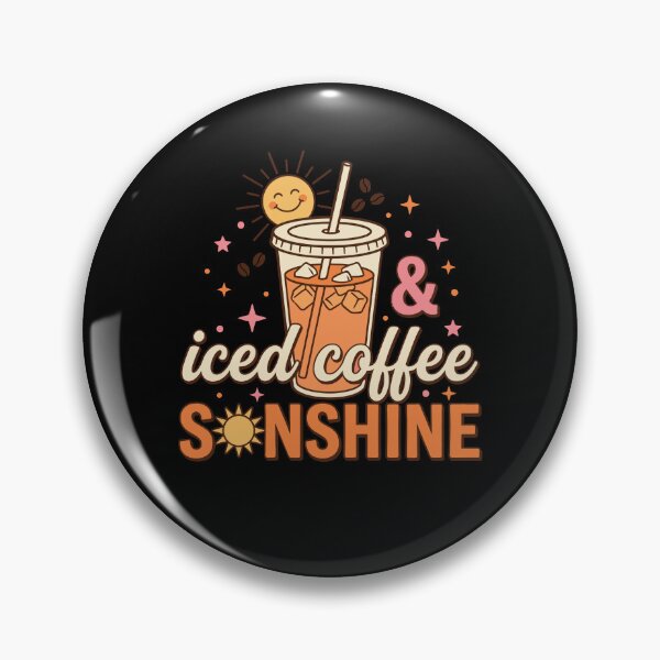 Item preview, Iced Coffee & Sunshine Retro Summer Cute Sun designed and sold by KroghDs.