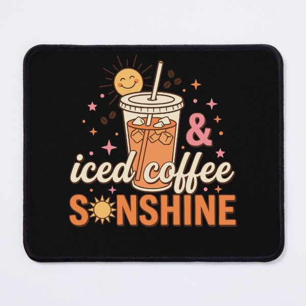 Item preview, Iced Coffee & Sunshine Retro Summer Cute Sun designed and sold by KroghDs.