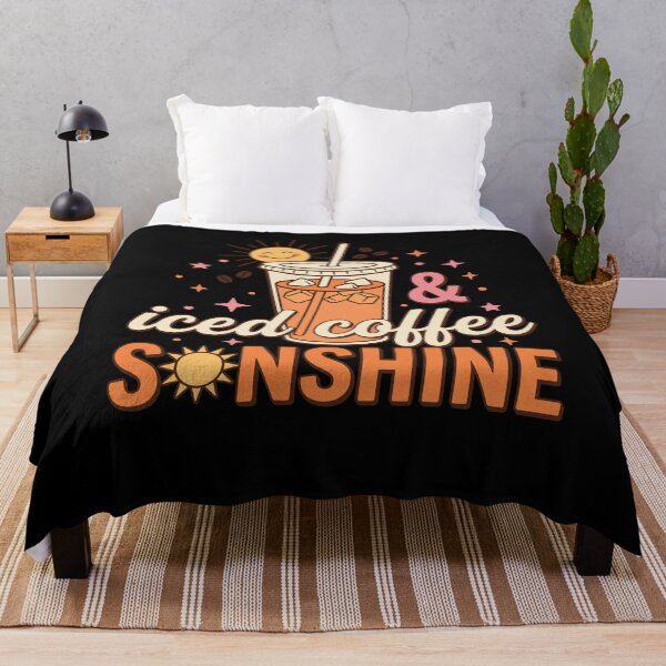 Item preview, Iced Coffee & Sunshine Retro Summer Cute Sun designed and sold by KroghDs.