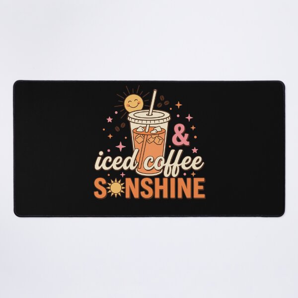 Item preview, Iced Coffee & Sunshine Retro Summer Cute Sun designed and sold by KroghDs.
