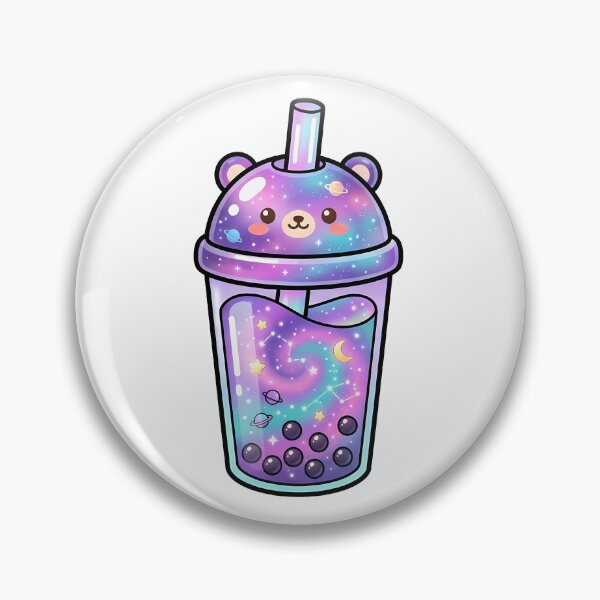 Item preview,  Galaxy Boba Tea – Cosmic Bubble Tea Aesthetic Illustration designed and sold by BobaBunny76.