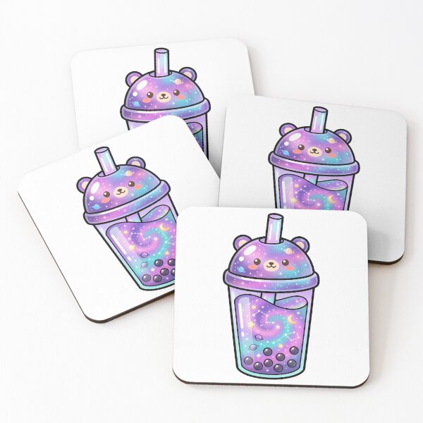 Item preview,  Galaxy Boba Tea – Cosmic Bubble Tea Aesthetic Illustration designed and sold by BobaBunny76.