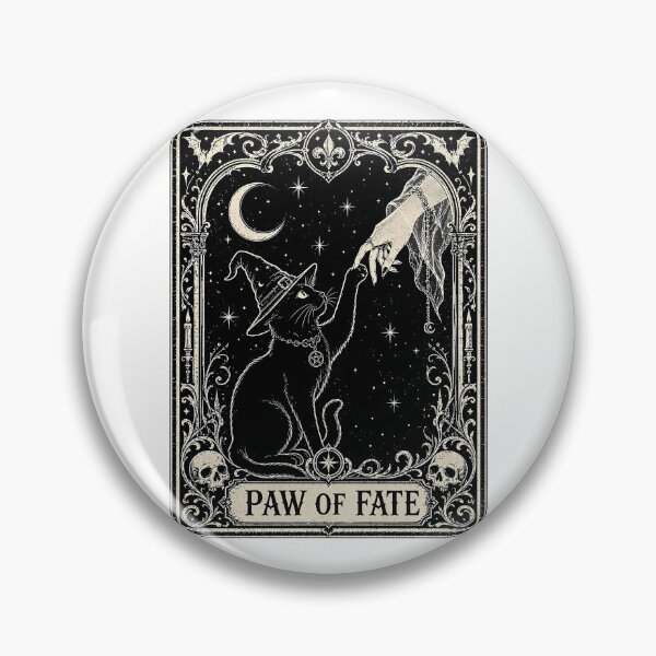 Item preview, Paw of Fate Witchy Cat: Gothic Occult Feline Divination designed and sold by chattsuede.