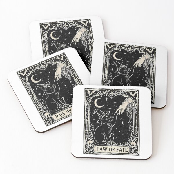 Item preview, Paw of Fate Witchy Cat: Gothic Occult Feline Divination designed and sold by chattsuede.