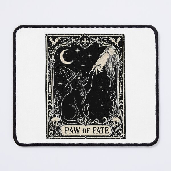 Item preview, Paw of Fate Witchy Cat: Gothic Occult Feline Divination designed and sold by chattsuede.