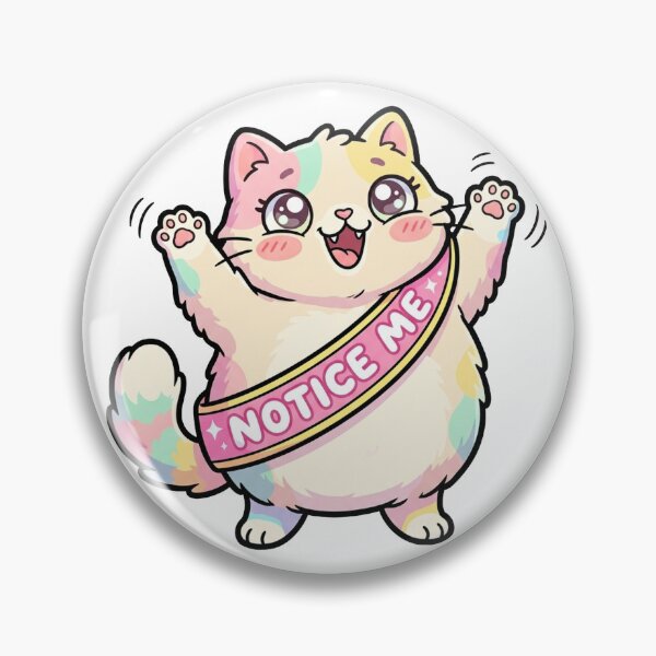 Item preview, Papansin Cute Notice Me Cat designed and sold by DuckOddity.