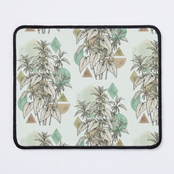 Item preview, Botanical Nettle Harmony with Geometric Pastels designed and sold by blankTeeShirt.