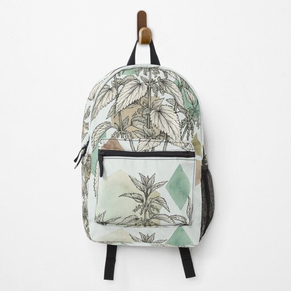 Item preview, Botanical Nettle Harmony with Geometric Pastels designed and sold by blankTeeShirt.
