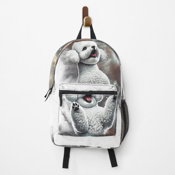 Item preview, Bichon Frise Howling Moon Lover Dog designed and sold by MosaikkiArt.