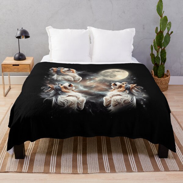 Item preview, Biewer Terrier Howling Moon Lover Dog designed and sold by MosaikkiArt.