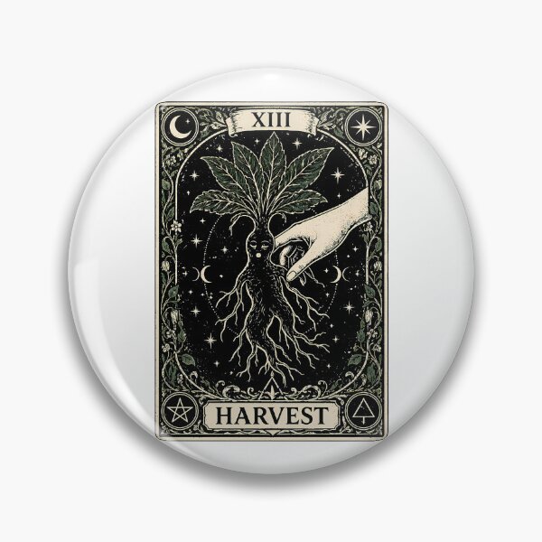 Item preview, XIII HARVEST mystical mandrake – Gothic Occult Tarot Folklore Art designed and sold by chattsuede.