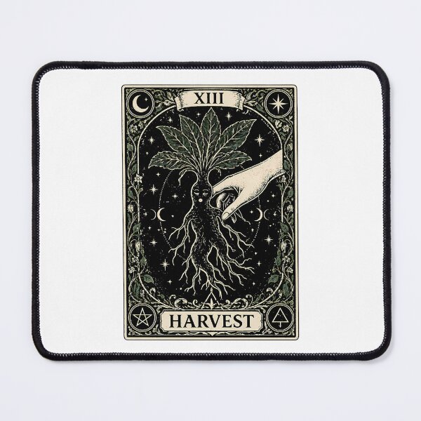 Item preview, XIII HARVEST mystical mandrake – Gothic Occult Tarot Folklore Art designed and sold by chattsuede.