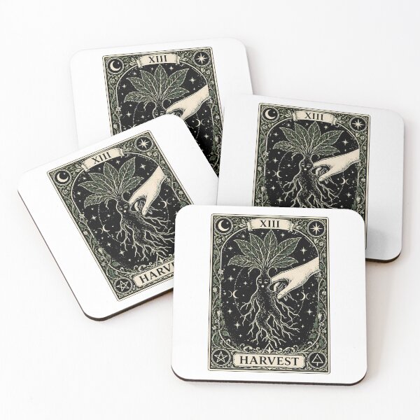 Item preview, XIII HARVEST mystical mandrake – Gothic Occult Tarot Folklore Art designed and sold by chattsuede.