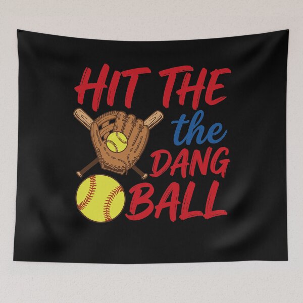Item preview, Hit The Dang Ball Funny Softball Player Coach designed and sold by KroghDs.