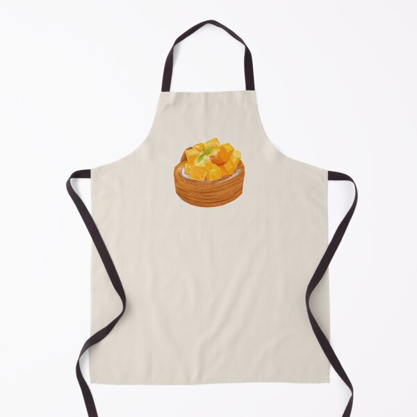 Item preview, Mango Danish Pastry Illustration – Tropical Dessert Food Art, Bakery Style, Mango Pastry Sticker Design designed and sold by simplepaperplan.