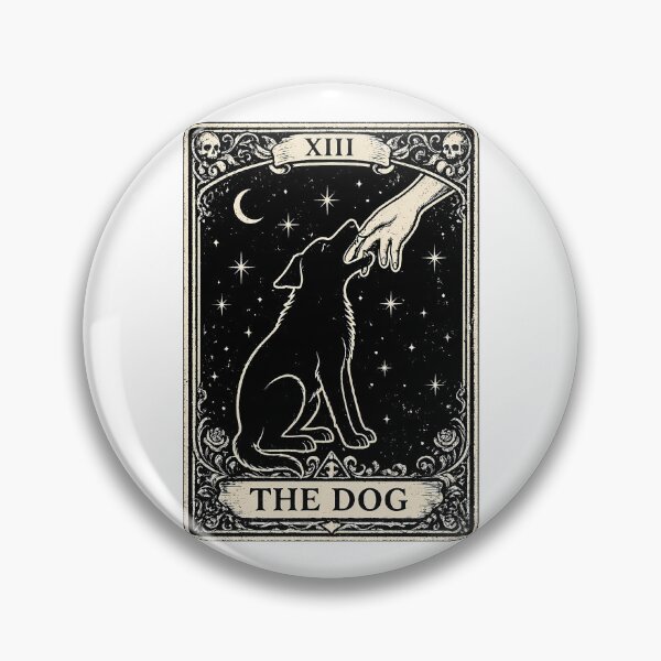 Item preview, Tarot XIII The Dog Card | Gothic Occult Pet Art designed and sold by chattsuede.
