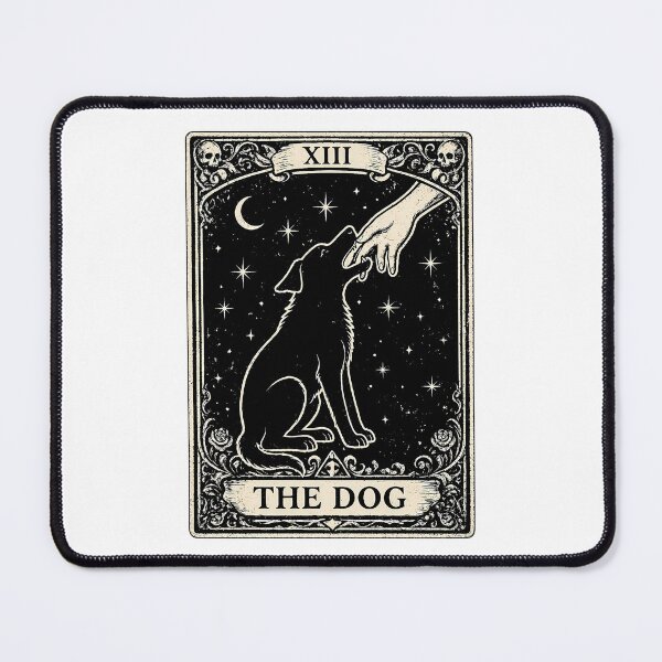 Item preview, Tarot XIII The Dog Card | Gothic Occult Pet Art designed and sold by chattsuede.