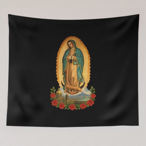 Item preview, Guadalupe, Popocatépetl, and Mexico City Iconic Landmarks designed and sold by Freedom Of The Hills.